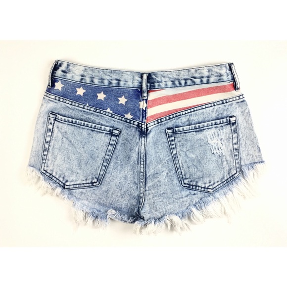 Bullhead Pants - Bullhead High Rise Cheeky Ripped American Shorts